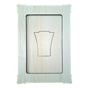 10x15 Desenli MDF Çerçeve